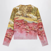 Versace Printed silk knit cardigan