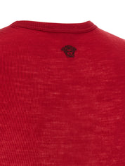 Versace Medusa T-shirt — Red Wool Topwear (Women)