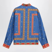 Versace Regular printed silk twill shirt