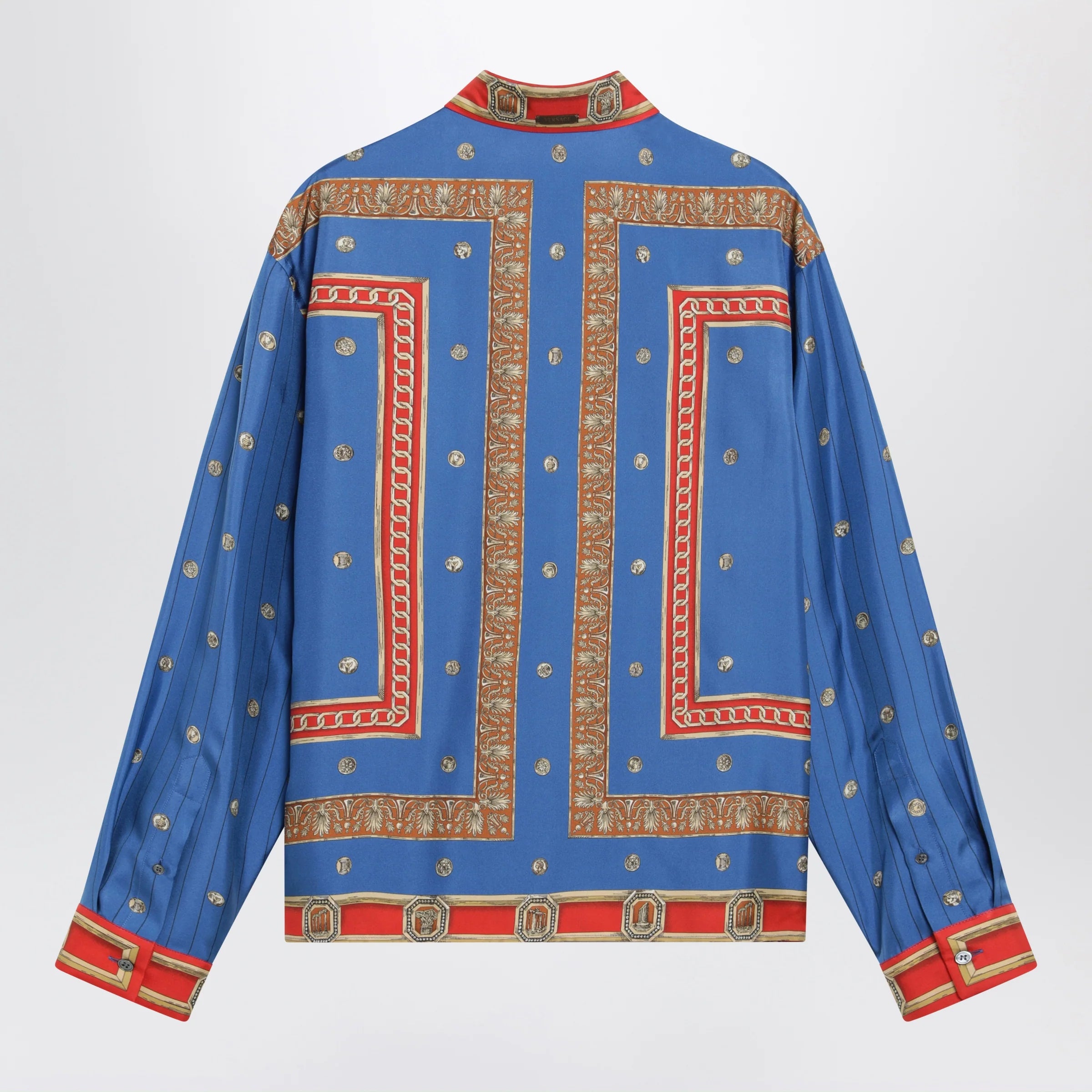 Versace Regular printed silk twill shirt