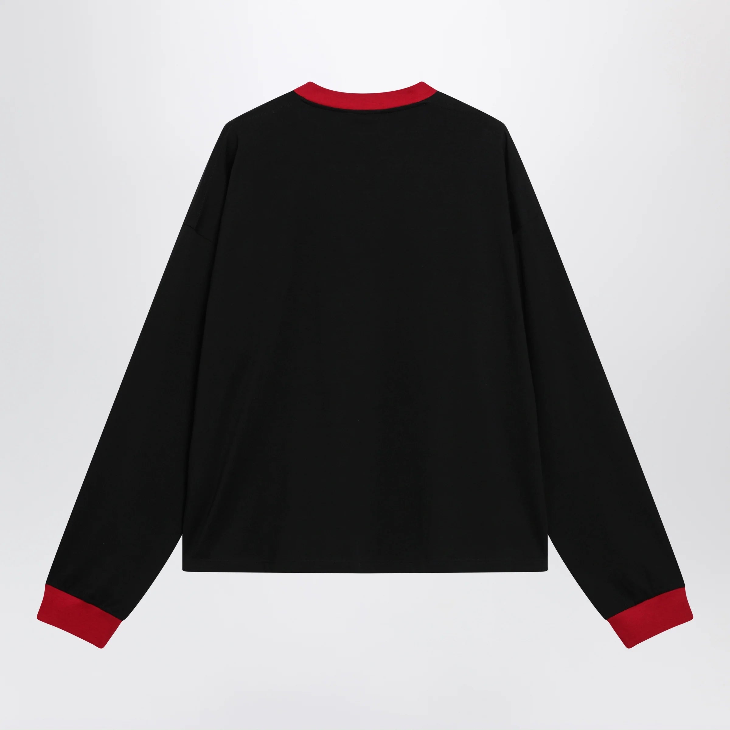 Versace Black/red long-sleeve T-shirt