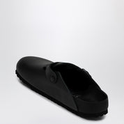 Birkenstock Boston slipper in smooth black leather