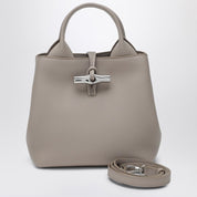 Longchamp Le Roseau S — clay leather handbag