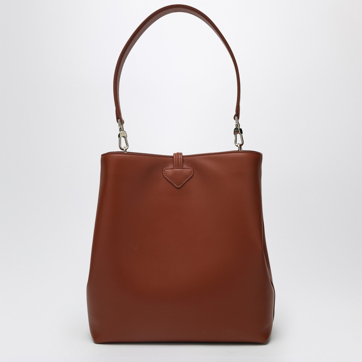 Sac hobo Longchamp M Le Roseau en cuir de veau écorce