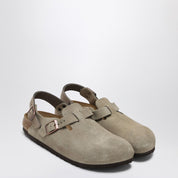 Birkenstock Taupe Suede Tokyo Slipper — Men’s Comfort Loafer
