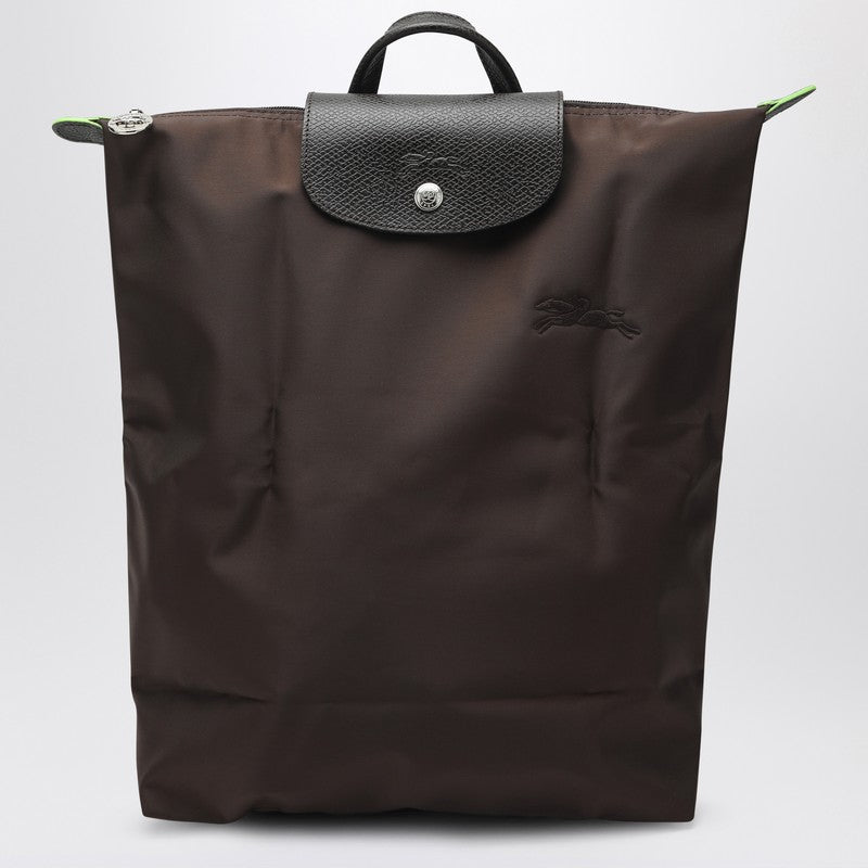Longchamp Mocha coloured M Le Pliage Green backpack