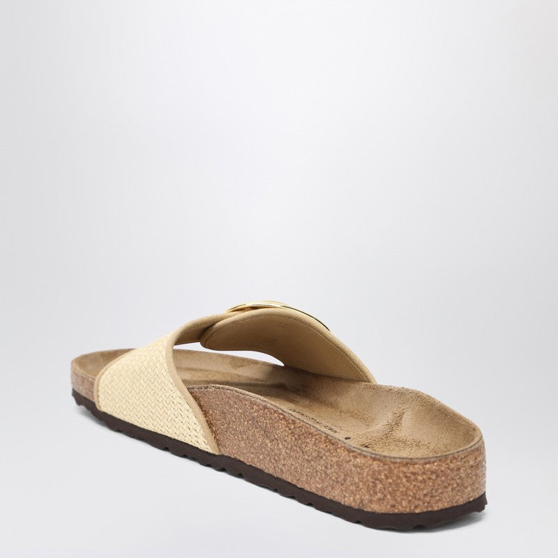 Chaussons Birkenstock Madrid Big Buckle en raphia