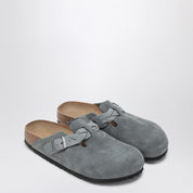 Birkenstock Boston Braided Slipper — Basalt Gray