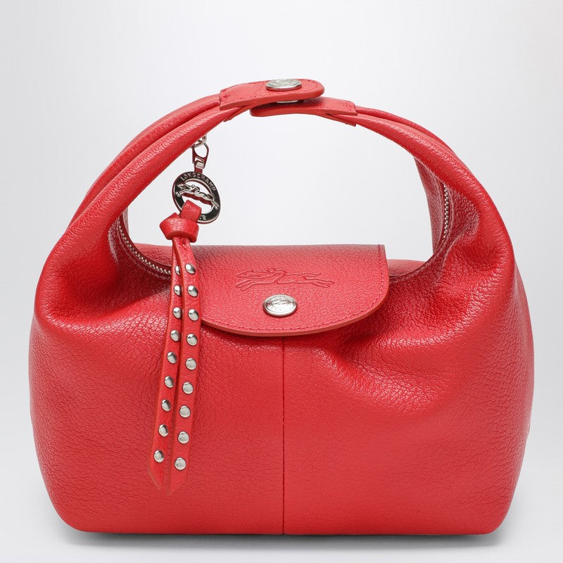 Longchamp XS Le Pliage Xtra red Shoulder Bag in goatskin leather