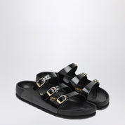 Birkenstock Slide Florida Dbuckle Exquise lucida nera