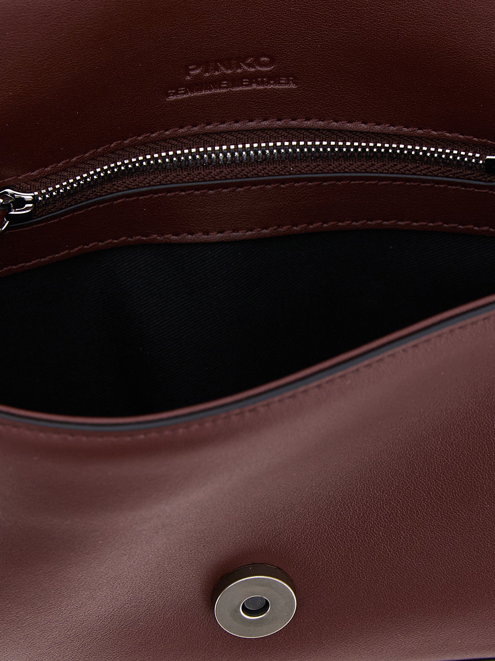 Pinko Mini Love Slouchy Shoulder Bag | Bordeaux