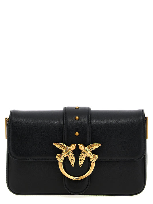 Pinko Mini Love Slouchy Shoulder Bag