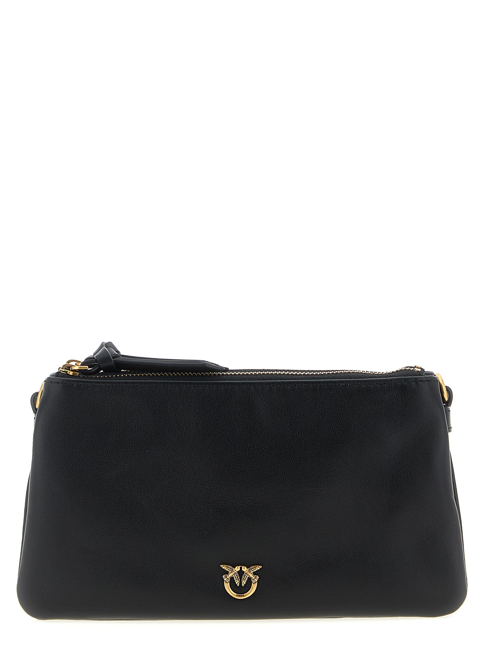 Pinko Small ‘mini Double’ Crossbody Bag — Black, €295