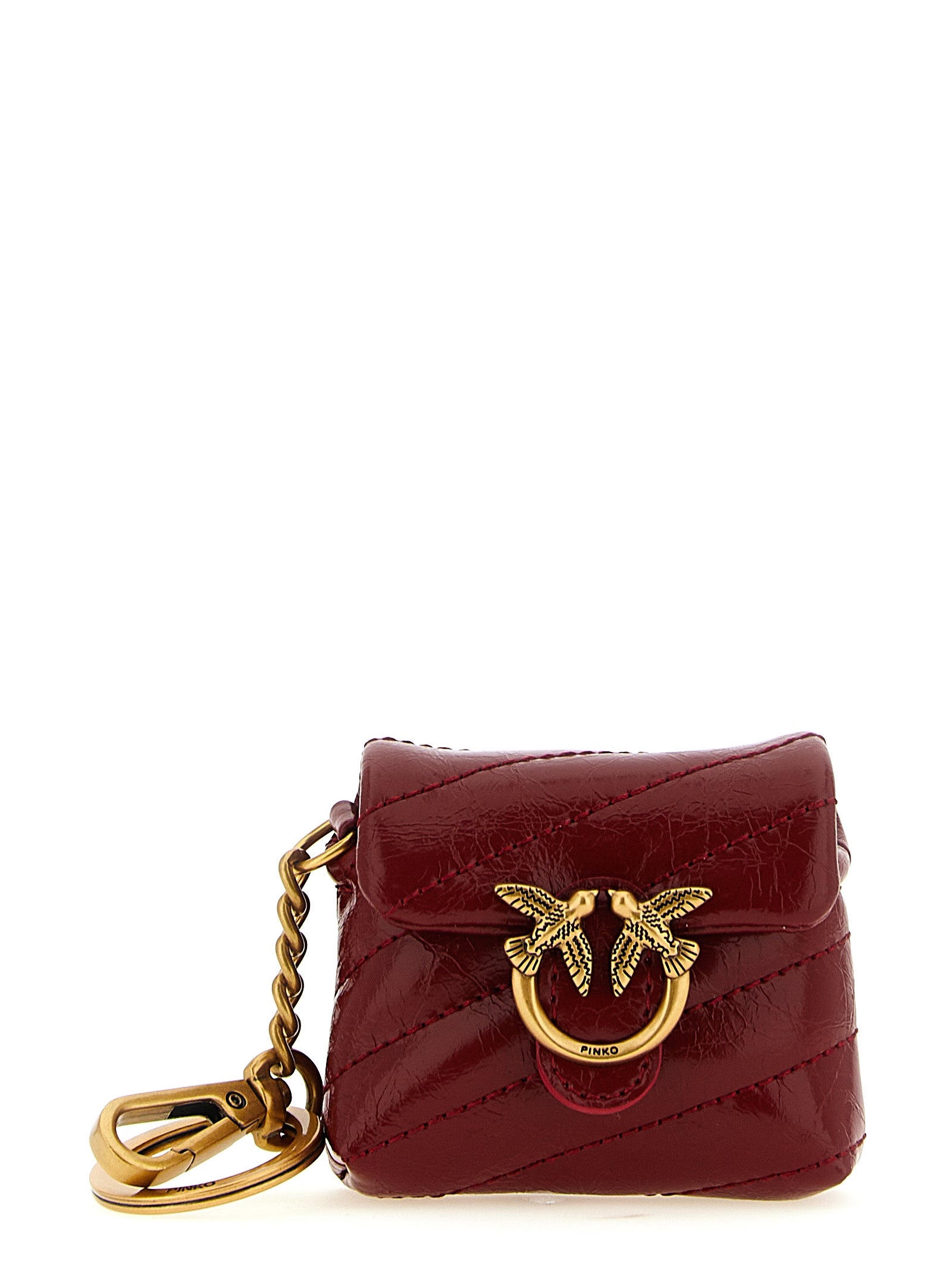 Pinko Pink Love Puff Airpods Case — Leather Accessory