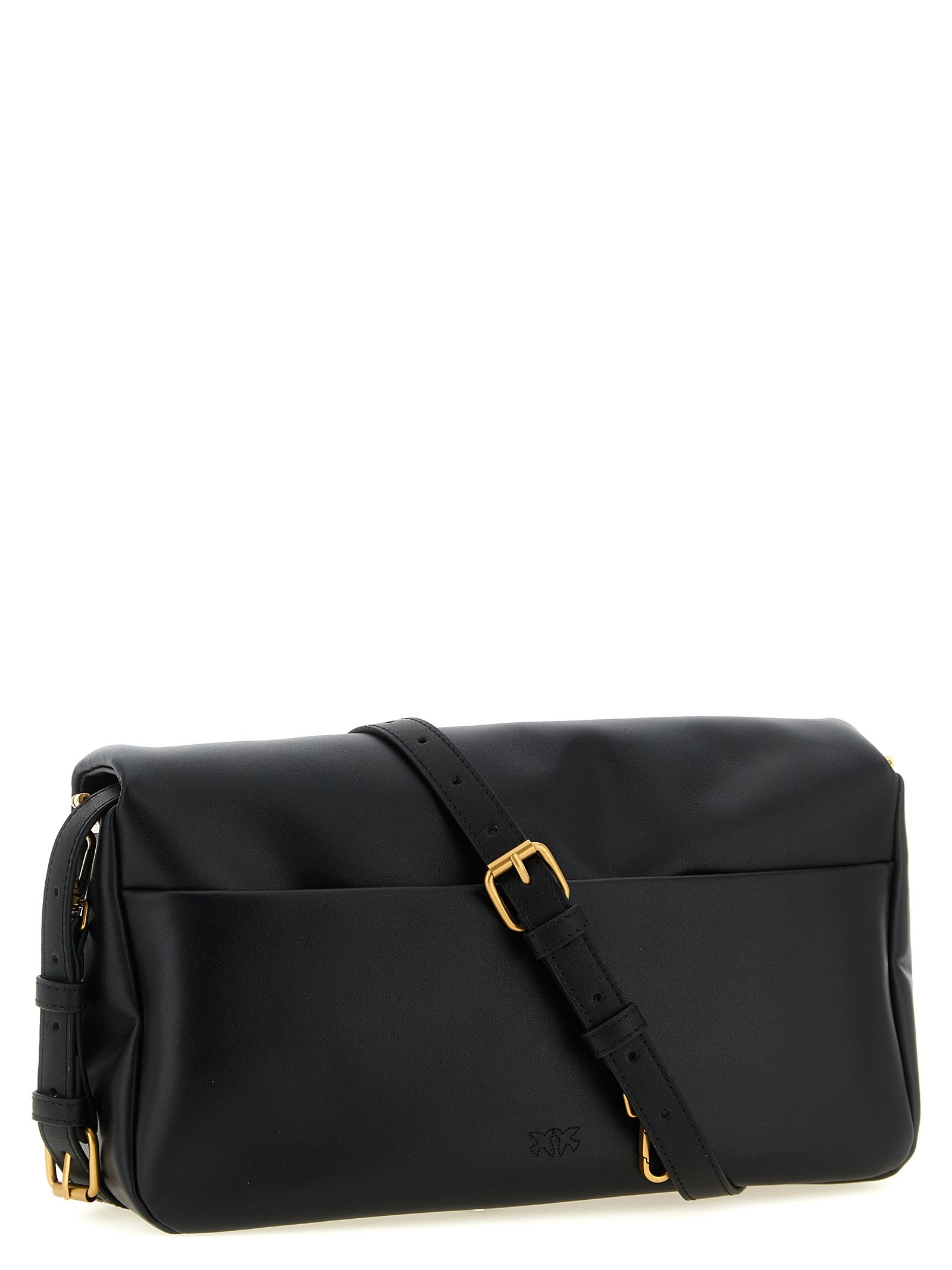 Pinko Click Soft Classic Crossbody Bag — Black, W31xH17cm