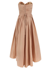 Pinko Dattero Dress – Pink Off‑Shoulder Gown