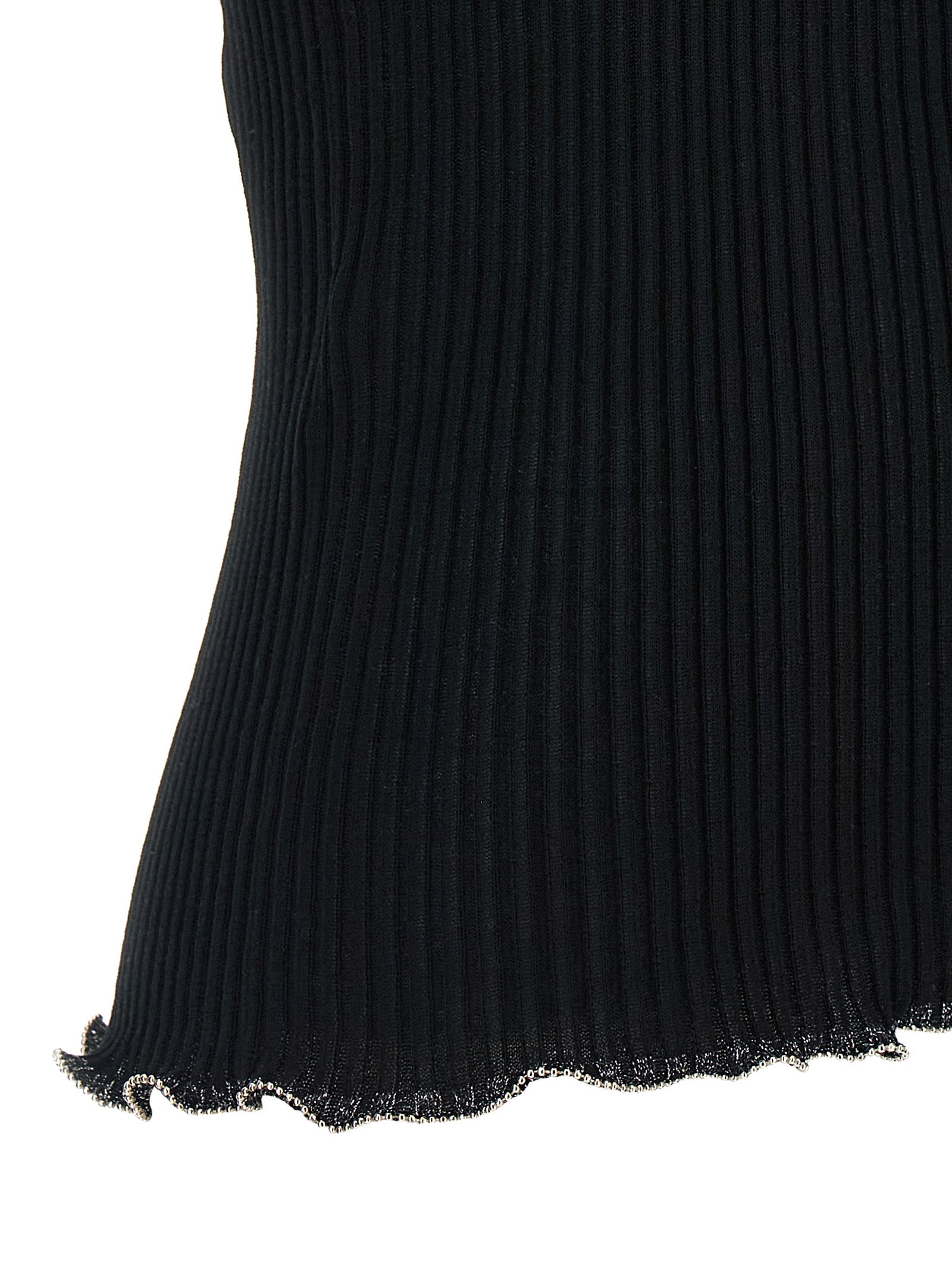Pinko Mulinello Top — Sleeveless Beaded Knit (Women)