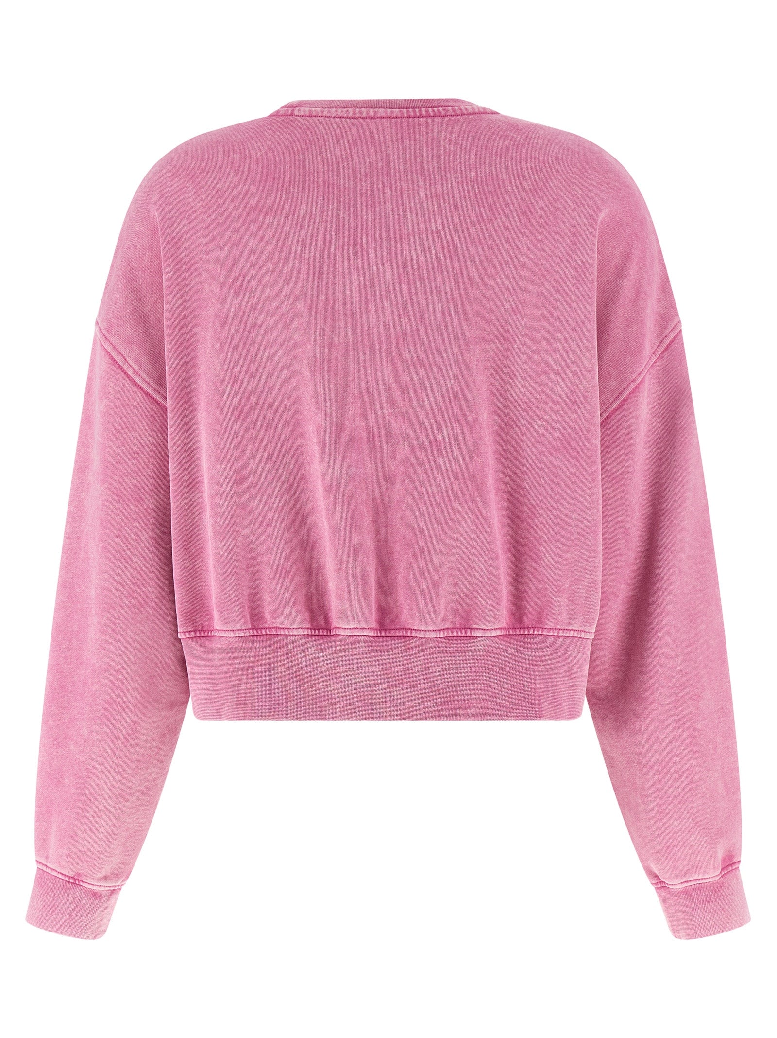 Pinko Lavacourt Sweatshirt — Pink Crop Topwear