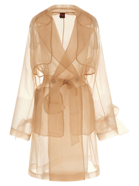 Pinko Pink Cocco Trench Coat for Women — Luxury Coat