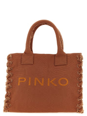 Pinko Medium Beach Shopper Bag — Cotton Canvas Tote