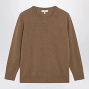 The Row Noler Cashmere Crewneck Sweater in Camel