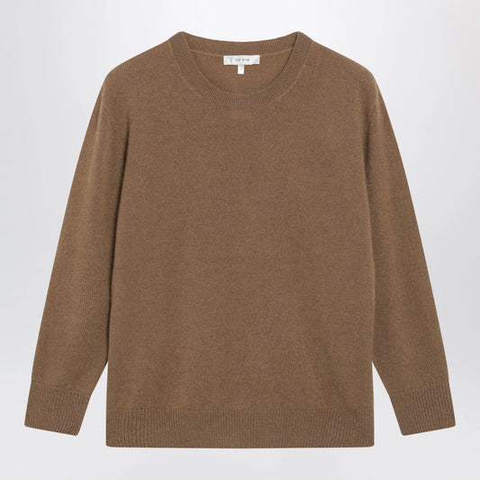 The Row Noler Cashmere Crewneck Sweater in Camel