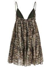 Pinko Adrano Dress — Snake-Print Mini Dress