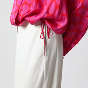 Dries Van Noten Crossed Shirt with Fuchsia Print