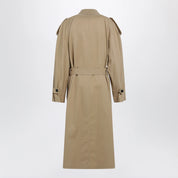The Row Dester double-breasted cotton-cashmere trench in sand