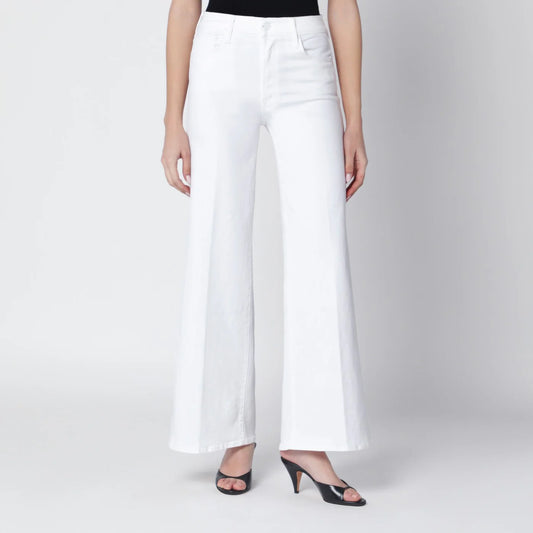 Mother Fairest Of Them All White Flared Jeans