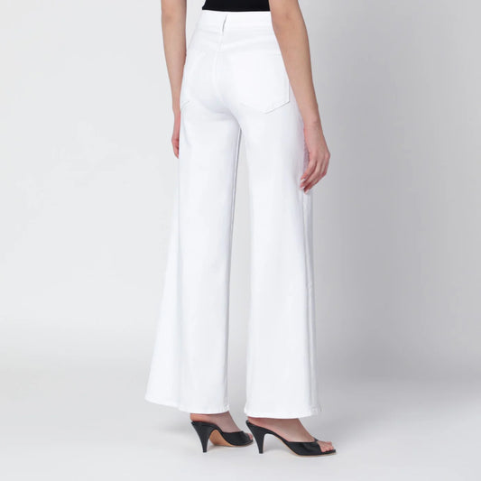 Mother Fairest Of Them All White Flared Jeans