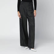 Dries Van Noten Black jacquard trousers