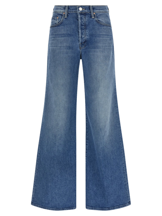 Mother The Tomcat Roller Sneak Jeans — High‑Waist Wide Leg