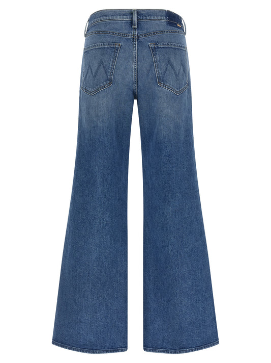 Mother The Tomcat Roller Sneak Jeans — High‑Waist Wide Leg