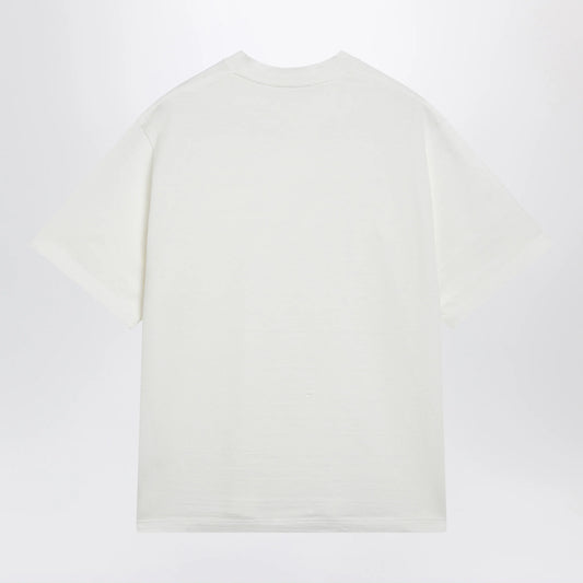 The Row Estavo oversized linen jersey T-shirt in white