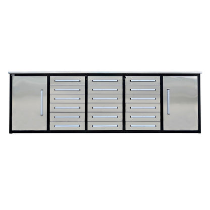 Chery Industrial 10ft Garage Storage Cabinet with 18 Drawers & 2 Cabinets - WW000182