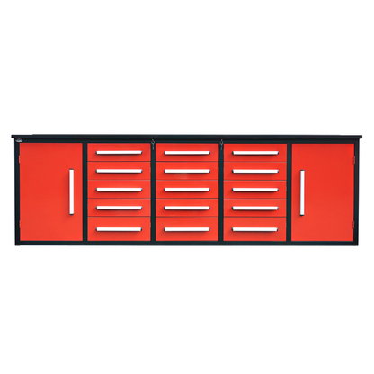 Chery Industrial [BARGAIN] 10ft Storage Cabinet with 15 Drawers & 2 Cabinets - A_WW000179