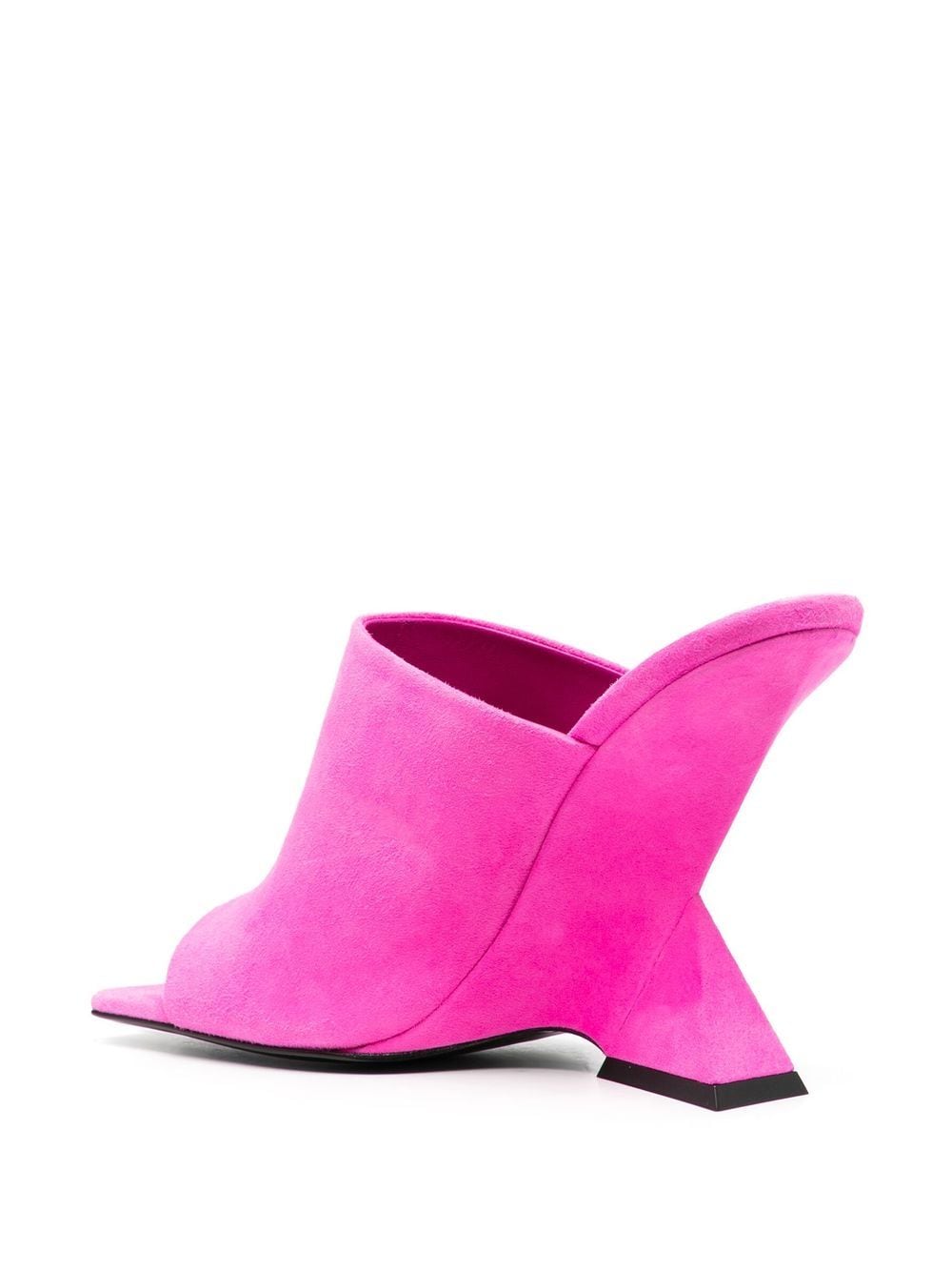 The Attico Sandals Fuchsia suede and leather