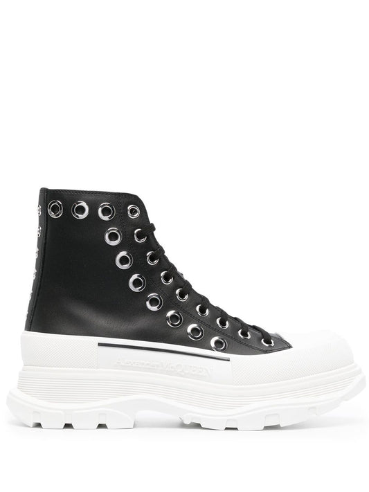 Alexander McQueen Boots Black — Tread Slick Ankle Boots