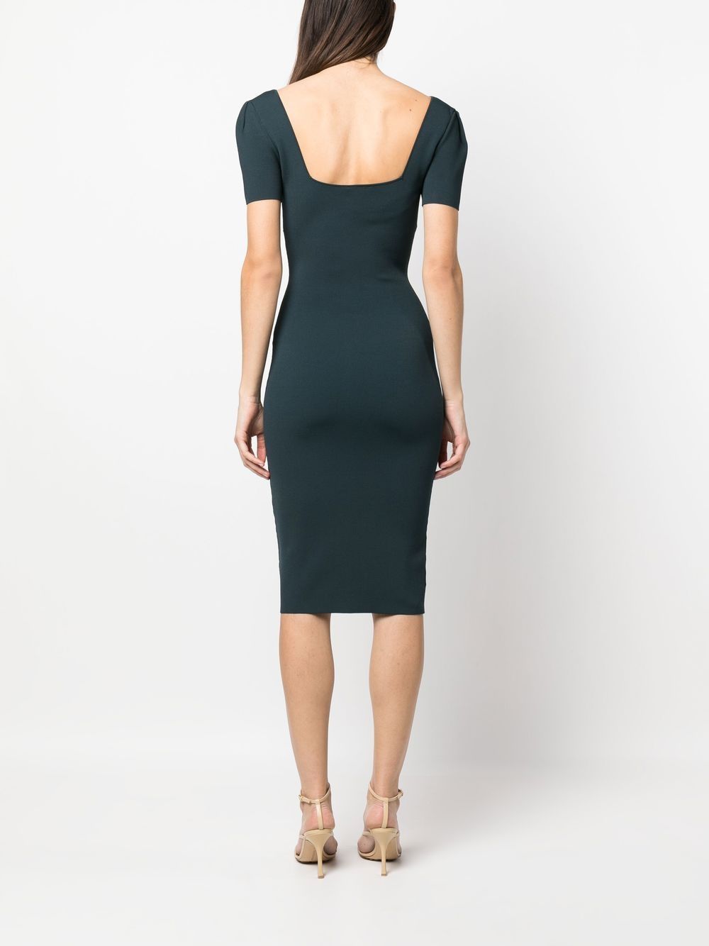 Robe mi-longue à épaules dénudées Pre Roland Mouret