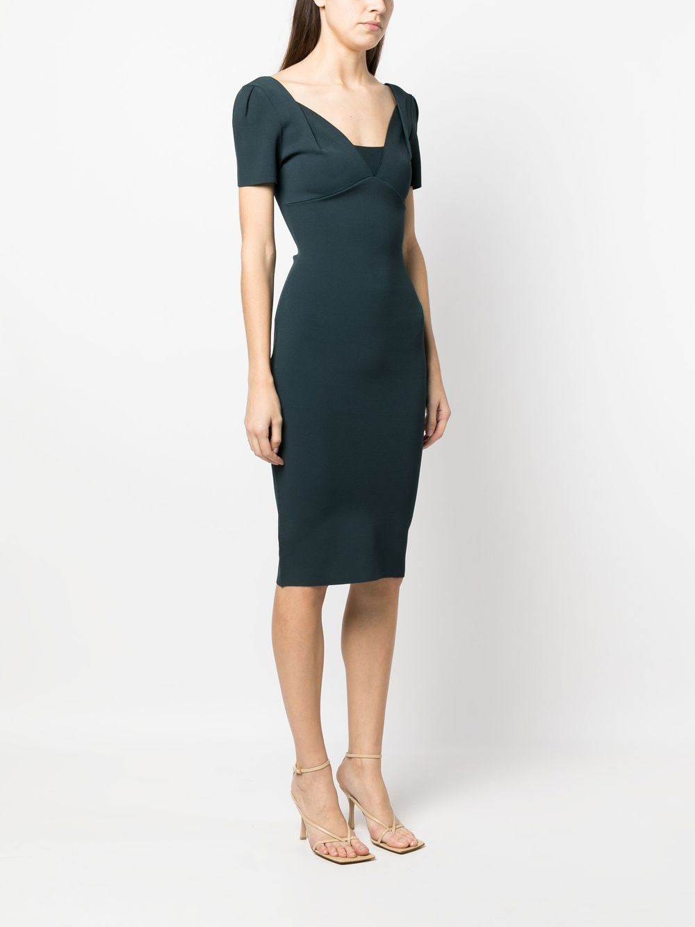 Robe mi-longue à épaules dénudées Pre Roland Mouret