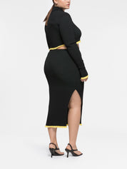 Az Factory By Ester Manas Top Green ribbed cropped