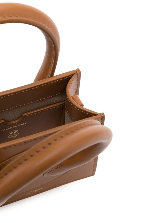 Camel Calf Leather Tote — Az Factory small Cake tote