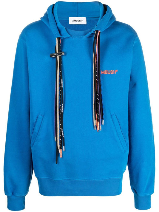 Ambush Blue Cotton Hoodie — Men's Premium Sweater