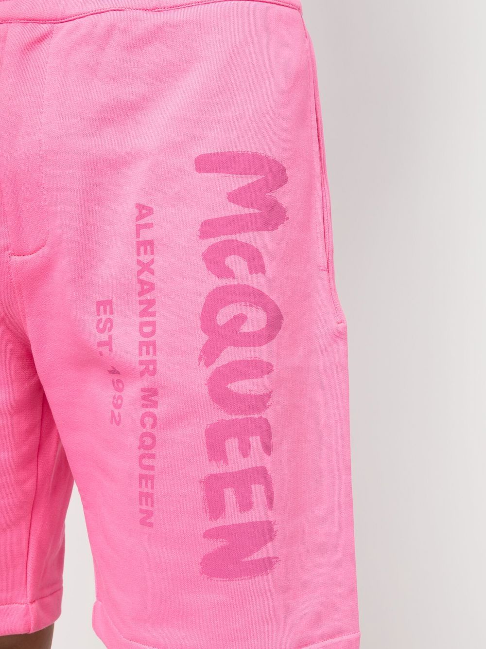 Alexander McQueen Shorts Pink cotton jersey