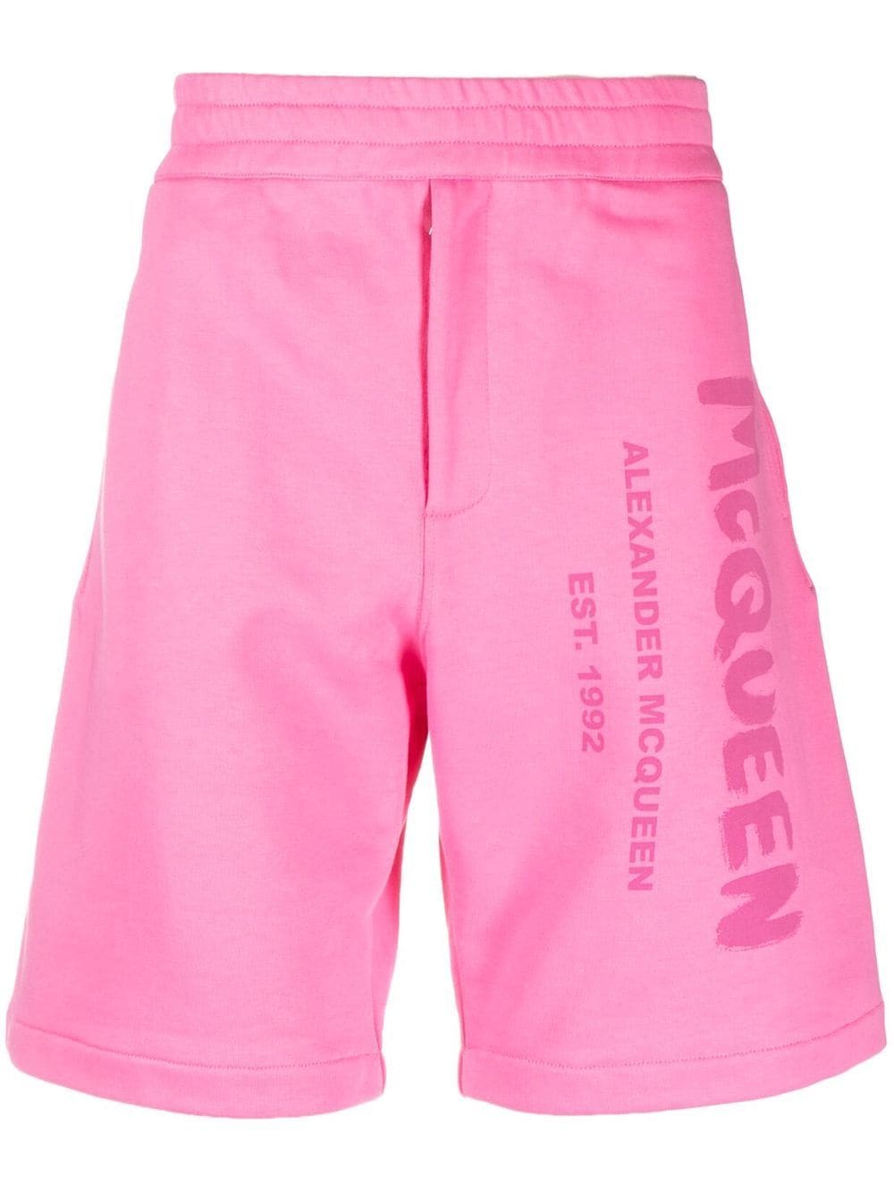 Alexander McQueen Shorts Pink cotton jersey
