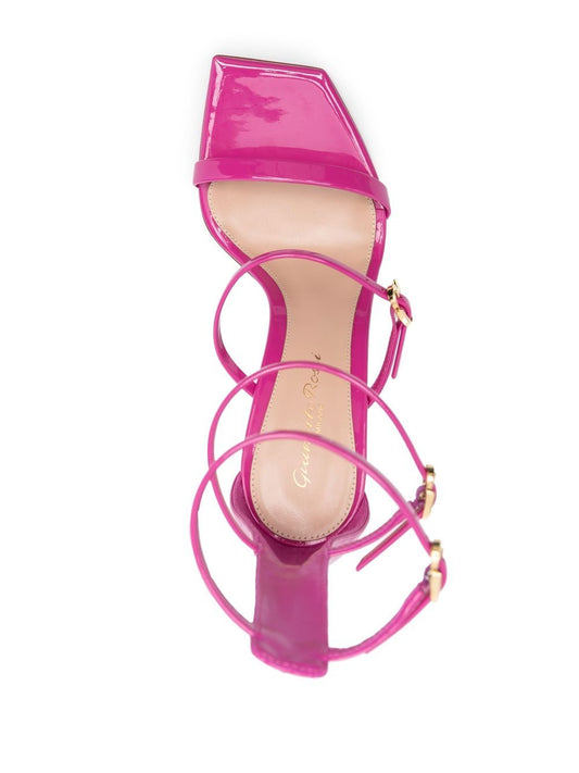 Gianvito Rossi Fuchsia Leather Sandals 110mm
