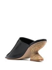 Paloma Barceló Sandalias Paloma Barcelò en Piel Vacuno Negra