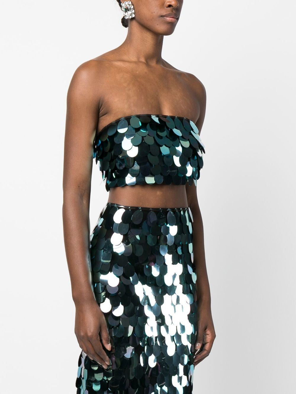 Los nuevos llegados de Ilkyaz Ozel Top Bandeau con lentejuelas azules