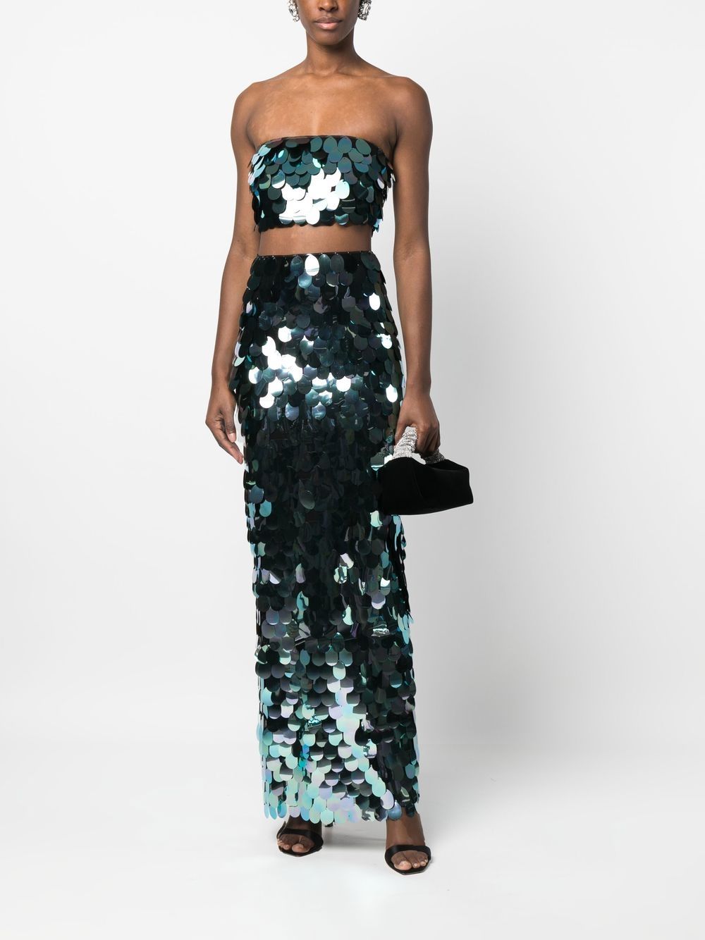 Los nuevos llegados de Ilkyaz Ozel Top Bandeau con lentejuelas azules